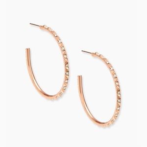 COPY - Kendra Scott Veronica Hoop Earrings in Rose Gold